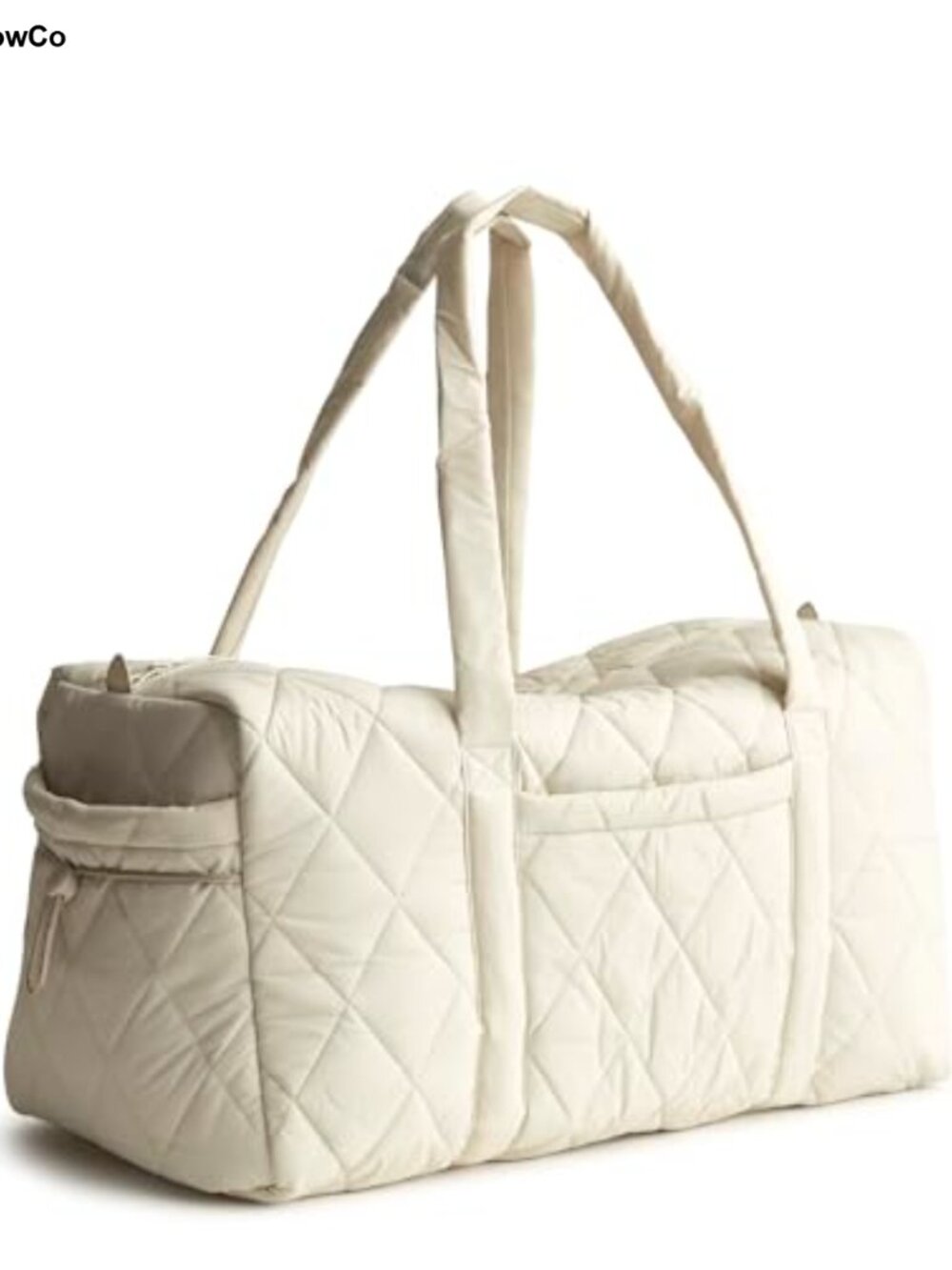 Large Duffel Travel Bag Recycled Featherweight Quilted Zip